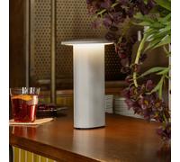 Lámpara de mesa LED Solae de Fritz Hansen, gris, aluminio, IP44
