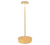 Lámpara de mesa LED Swap Mattgold, recargable y regulable, con una autonomía de hasta 12 horas.