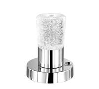 Trio 529690100 Serie 5296 - Sobremesa, bombilla incluida, SMD, LED, 4,5 W, 400 lm, 3000 K, 230 V IP20, alto 15 cm, diámetro 11 cm, metal, cromo