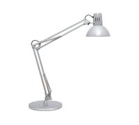 Lámpara de mesa MAULstudy, color plateado, 49 cm, base
