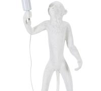 Mauro Ferretti Lámpara de mesa Monkey blanca Polyresin Ø 26 x 34 x 55