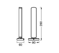 LEDVANCE Smart+ - Lámpara de mesa LED, wifi, negra, 2 piezas 4099854472312