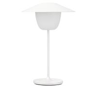Lámpara de mesa portátil ANI MINI 21 cm, LED, blanco, aluminio, Blomus