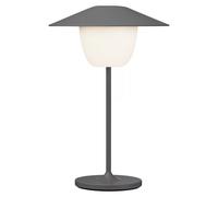 Lámpara de mesa portátil ANI MINI 21 cm, LED, gris cálido, aluminio, Blomus