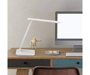 Lámpara de mesa recargable MAULsally, blanca, CCT, atenuable, altura 34 cm EC:EPREL:2086739