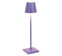 Lámpara de mesa recargable Zafferano Poldina Pro Micro 275 mm morada