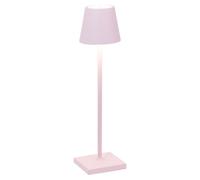 Zafferano Lámpara Poldina Micro – recargable inalámbrica, táctil, atenuador, 2200-3000 K, Rosa