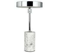 Lámpara de Mesa Starlight, Cromo/mármol Gris .
