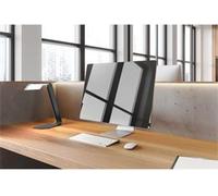 Lámpara de mesa "STEELIO", color negro, LED, 9W, iluminación doble, marca ALBA, modelo LEDSTEELIO N
