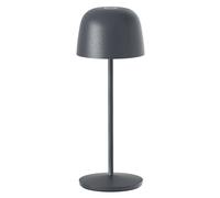 Lámpara de mesa táctil inalámbrica de aluminio gris antracita LED SOPHIA ROCK blanco regulable H28cm