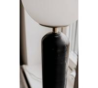 Lámpara de mesa Torrano de Globen Lighting, negra, altura 53 cm