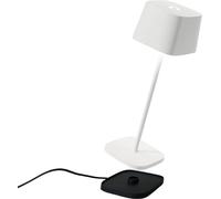 Lámpara de mesa Zafferano Ofelia Mini - Lámpara LED recargable para exteriores - 30 cm - Blanca