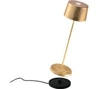 Lámpara de mesa Zafferano Olivia Pro - Lámpara LED recargable para exteriores - 35,5 cm - Dorada