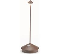 Lámpara de mesa Zafferano Pina - Lámpara LED recargable para exteriores - 29 cm - Marrón