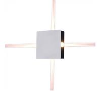 Lámpara de Muro LED Blanca 4W Wall Luz IP65 Forma Plaza V-TAC VT-704 3000K [EEK: Valor no aplicable]