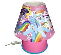 Lámpara de My Little Pony, diseño de arcoíris, fibra óptica, color rosa