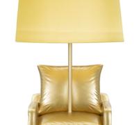 LÁMPARA DE NOCHE AMARILLA MIDCENTURY