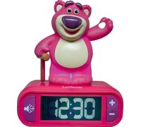 Lámpara de noche con despertador 3D de Disney, personaje Lotso de Toy Story, con efectos de sonido