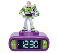 Lámpara de noche con despertador 3D de Disney, Toy Story, Buzz, con efectos de sonido