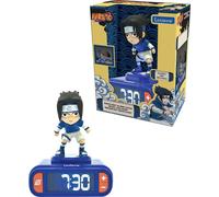 Lámpara de noche con despertador 3D de Naruto y Sasuke, con efectos de sonido