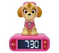 Lámpara de noche con proyector 3D de Paw Patrol, con efectos de sonido y función de despertador