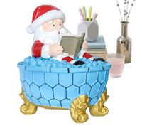 Lámpara de Noche de Navidad - Santa Bubble Bad Light, Santa Claus Reading LED, USB Powered Christmas Decoration | Bañera Santa para baños de Vacaciones, Regalo de Noel para niños