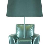 LÁMPARA DE NOCHE TURQUESA MIDCENTURY