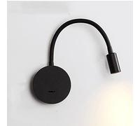 Lámpara de Pared, Apliques de Pared, Lámpara de Lectura para Cabecero, Lámpara de Lectura Led Regulable para Mesita de Noche para Leer en la Cama, con Cuello de Cisne Flexible Spottask con Cargador Us