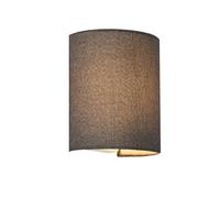 Lámpara de pared brüssel - 20 x 17,5 x 13 cm - luz bidireccional - tela - blanco [lux.pro]