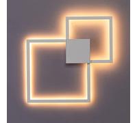 Lámpara De Pared Con Combinación De Marco Blanco Y Negro, Aplique De Pared De Aluminio Cuadrado Geométrico LED, Aplique De Pared, Dormitorio, Hotel, Sala De Estar, Decoración De La Habitación