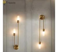 Lámpara de pared de lujo nórdica para sala de estar, LED minimalista moderno, negro, dorado, creativo, fondo de TV, pared, pasillo, lámpara de noche para dormitorio