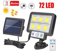 Lámpara de pared dividida Solar LED, lámparas con Sensor de movimiento impermeables de 3 modos, alumbrado público de jardín, lámpara Solar para luz de pared de seguridad de garaje