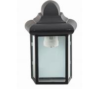 Lámpara De Pared Exterior Elegante Negra H:56cm Rústica E27 JOHNA Jardín Casa