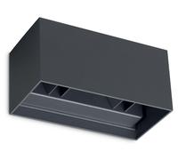 Lámpara de pared exterior LED Ideal Lux, 4000K, color antracita, IP54, modelo ATOM 366852