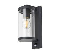 Lámpara de pared industrial con sensor de movimiento para jardín IP44 60W E27 E]