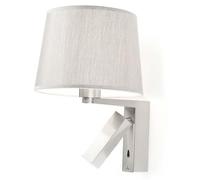 Lámpara de pared LED C4 Hall, 18,3 W, luz blanca cálida, 109 lúmenes, color plateado