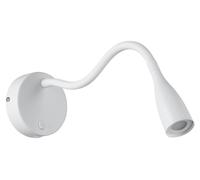 Lámpara de pared LED EGLO Olivandino 1, lámpara de lectura tipo cuello de cisne para montaje en pared, lámpara de noche con interruptor y función de carga USB, aplique para dormitorio
