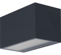 Lámpara de pared LED OSRAM SMART+ WiFi Brick Wide, color gris oscuro, 14W, 600lm, RGB+W 3000K, con conexión WiFi, compatible con Alexa, IP44 (apta para exteriores)