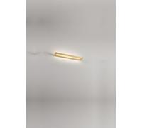 Lámpara de pared LED Slim, 12W, con temperatura de color ajustable de 2700K a 4000K, longitud de 39,2 cm, regulable, 960 lúmenes, IP20 - Marca: Perenz - Color: Dorado