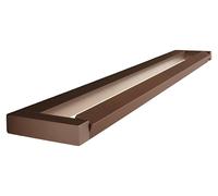 Lámpara de pared LED Slim, 18W, con ajuste de temperatura de color de 2700K a 4000K, longitud de 59,2 cm, regulable, 1440 lúmenes, IP20 - Marca: Perenz - Color: Marrón metalizado