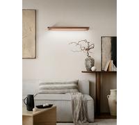 Slim - Aplique Led De Pared De 24 W, Cct 2700k-4000k, L.79,2 Cm, Orientable, 1920 Lm, Ip20 - Perenz - Marrón Metalizado