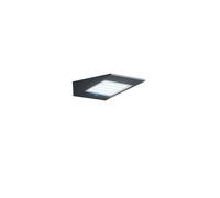 Lámpara de pared LED solar de 2,2 W con batería y fotovoltaica IP54, gris oscuro - ZAFFERANO