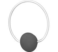 Lámpara de pared LEDVANCE Decor Aura, fabricada en policarbonato curvado, con diseño LED y filamento, 10 W, 800 lúmenes, 3000 K, luz blanca cálida (830), sistema Click Select, color gris oscuro, mater
