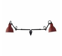 Lámpara de Pared N203, Doble Negro Mate y Rojo Mate