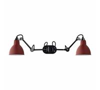 Lámpara de Pared N204, Doble Negro Mate y Rojo Mate