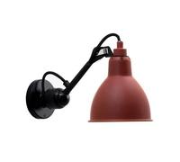 Lámpara de Pared N304, Negro Mate y Rojo Mate , Cableado