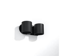 Lámpara de pared negra Aplique 2 Orbis