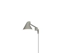 Lámpara de Pared NJP, Brazo Corto, Luz de 3000 K , Aluminio/ Gris