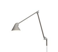 Lámpara de Pared NJP de , Brazo Largo, Luz de 2700 K , Aluminio y Gris