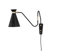 Lámpara de Pared Nórdica Cálida de Cono Negro